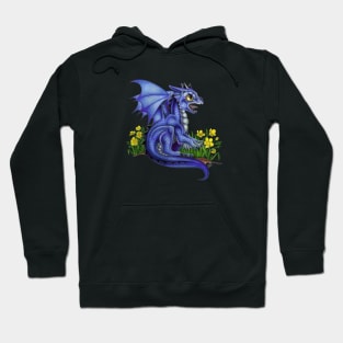 Adorable Dark Blue Indigo Baby Dragon Hoodie